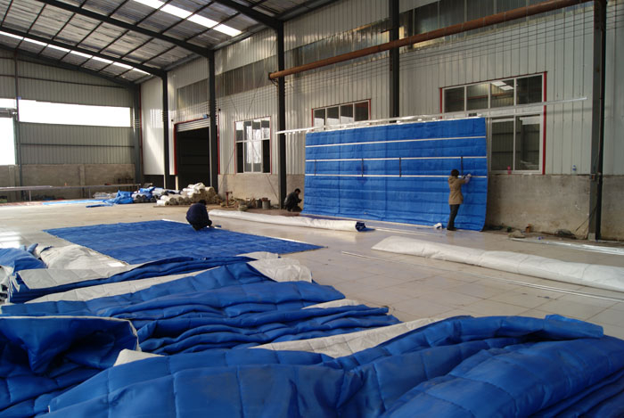 無機布卷簾車間